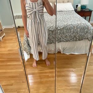 Abercrombie & Fitch blue and white romper